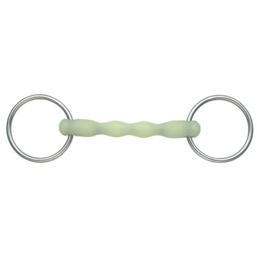 Mors de argola reto de resina sabor maçã Equikind Shires