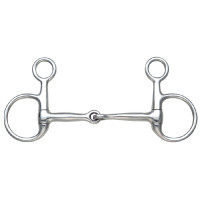 Mors Baucher simples com uma rótula Shires Aço inoxidável Mors Baucher simples com uma rótula Shires Aço inoxidável