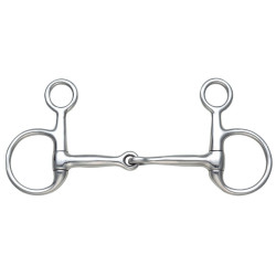 Mors Baucher simples com uma rótula Shires Aço inoxidável
