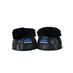 Sinos de borracha com lã Weatherbeeta Tough-Tec Prime Fleece Trim Preto / preto