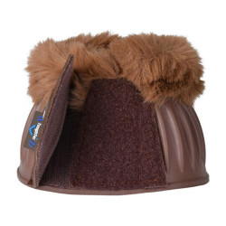 Sinos de borracha com lã Weatherbeeta Tough-Tec Prime Fleece Trim Castanho / castanho