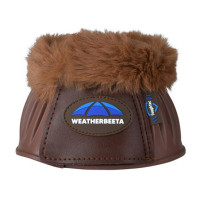 Sinos de borracha com lã Weatherbeeta Tough-Tec Prime Fleece Trim Castanho / castanho