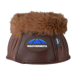 Sinos de borracha com lã Weatherbeeta Tough-Tec Prime Fleece Trim Castanho / castanho