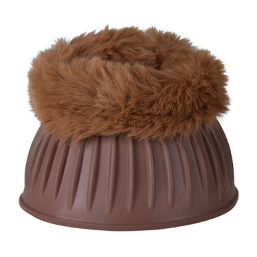 Sinos de borracha com lã Weatherbeeta Tough-Tec Prime Fleece Trim Castanho / castanho