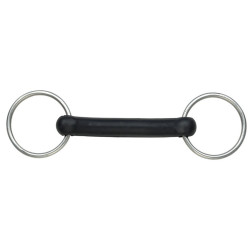 Mors de borracha flexível direito Shires