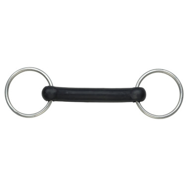 Mors de borracha flexível direito Shires