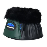 Sinos de borracha com lã Weatherbeeta Tough-Tec Prime Fleece Trim Preto / verde floresta