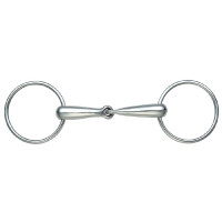 Mors simples com argolas grandes Shires Aço inoxidável