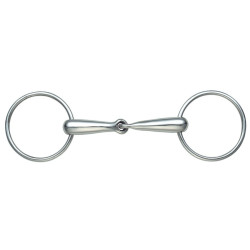 Mors simples com argolas grandes Shires Aço inoxidável