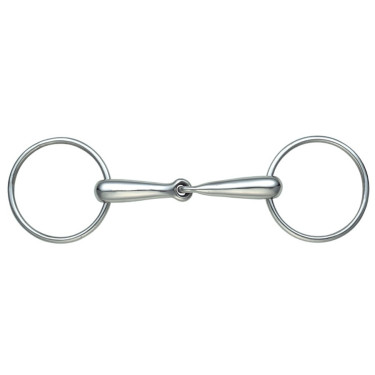 Mors simples com argolas grandes Shires Aço inoxidável