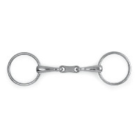 Mors de anéis com dupla rutura Shires Aço inoxidável
