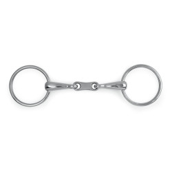 Mors de anéis com dupla rutura Shires Aço inoxidável