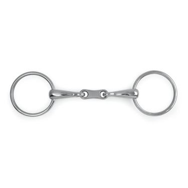 Mors de anéis com dupla rutura Shires Aço inoxidável