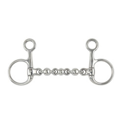 Mors Baucher com bolas Shires Aço inoxidável Mors Baucher com bolas Shires Aço inoxidável