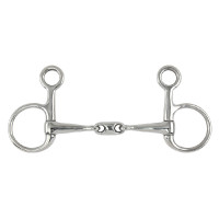 Mors Baucher Cheek Snaffle Lozenge Shires Acier inoxydable Mors Baucher Cheek Snaffle Lozenge Shires Acier inoxydable