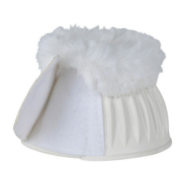 Sinos de borracha com lã Weatherbeeta Tough-Tec Prime Fleece Trim Branco / branco