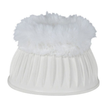 Sinos de borracha com lã Weatherbeeta Tough-Tec Prime Fleece Trim Branco / branco