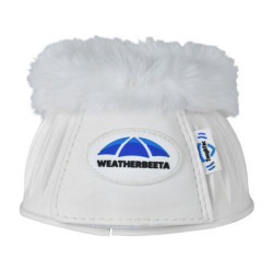 Sinos de borracha com lã Weatherbeeta Tough-Tec Prime Fleece Trim Branco / branco