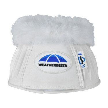 Sinos de borracha com lã Weatherbeeta Tough-Tec Prime Fleece Trim Branco / branco