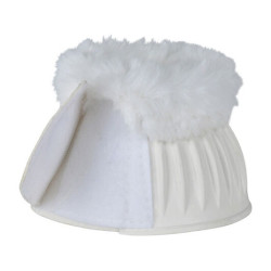 Sinos de borracha com lã Weatherbeeta Tough-Tec Prime Fleece Trim Branco / branco