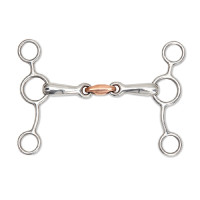 Mors Americano duplo quebrado cobre Shires Aço inoxidável