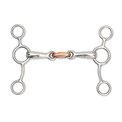 Mors Americano duplo quebrado cobre Shires Aço inoxidável