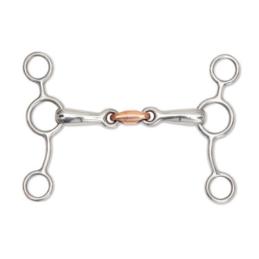 Mors Americano duplo quebrado cobre Shires Aço inoxidável