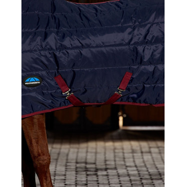 Manta de estábulo Weatherbeeta ComFiTec 210D Channel 100 g Azul-marinho/bordô Manta de estábulo Weatherbeeta ComFiTec 210D Channel 100 g Azul-marinho/bordô