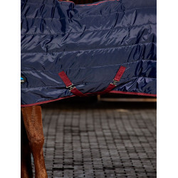 Cobertura de estábulo Weatherbeeta ComFiTec 210D Channel 100g combo Azul-marinho/bordô