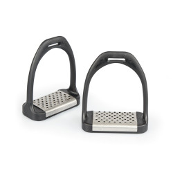 Etriers com solas de metal Shires Preto