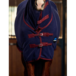 Manta secante Weatherbeeta ant estática em polar combo Azul-marinho/bordô Manta secante Weatherbeeta ant estática em polar combo Azul-marinho/bordô