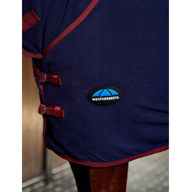 Manta secante Weatherbeeta ant estática em polar combo Azul-marinho/bordô Manta secante Weatherbeeta ant estática em polar combo Azul-marinho/bordô
