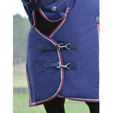 Manta Weatherbeeta ComFiTec Essential Turnout 220g combo Azul-marinho/bordô Manta Weatherbeeta ComFiTec Essential Turnout 220g combo Azul-marinho/bordô