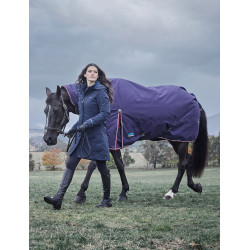 Manta Weatherbeeta ComFiTec Essential Turnout 220g combo Azul-marinho/bordô Manta Weatherbeeta ComFiTec Essential Turnout 220g combo Azul-marinho/bordô