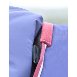 Manta Weatherbeeta ComFiTec Essential Turnout 220g com pescoço destacável Azul-marinho/bordô Manta Weatherbeeta ComFiTec Essential Turnout 220g com pescoço destacável Azul-marinho/bordô