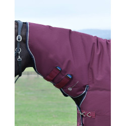 Manta Weatherbeeta ComFiTec Essential Turnout 360g com pescoço integrado Borgonha / marinho Manta Weatherbeeta ComFiTec Essential Turnout 360g com pescoço integrado Borgonha / marinho