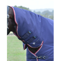 Manta Weatherbeeta ComFiTec Essential Turnout 360g com pescoço integrado Borgonha / marinho Manta Weatherbeeta ComFiTec Essential Turnout 360g com pescoço integrado Borgonha / marinho