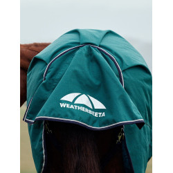 Cobertor Weatherbeeta ComFiTec Plus Dynamic Turnout 220g pescoço alto Verde floresta / azul-marinho