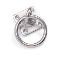 Argola giratória com placa Shires Metal Prata Argola giratória com placa Shires Metal Prata