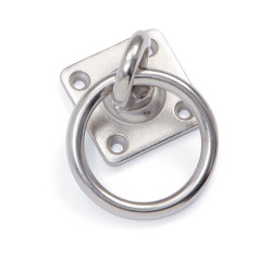 Argola giratória com placa Shires Metal Prata Argola giratória com placa Shires Metal Prata