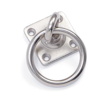 Argola giratória com placa Shires Metal Prata Argola giratória com placa Shires Metal Prata