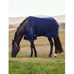 Manta Weatherbeeta ComFiTec Prelim Turnout 220 g Manta em relevo azul-marinho Manta Weatherbeeta ComFiTec Prelim Turnout 220 g Manta em relevo azul-marinho
