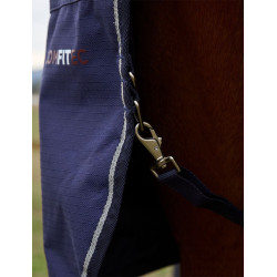 Manta Weatherbeeta ComFiTec Prelim Turnout Combo 220g Manta em relevo azul-marinho