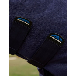 Manta Weatherbeeta ComFiTec Prelim Turnout Combo 220g Manta em relevo azul-marinho