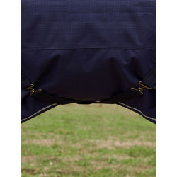 Manta Weatherbeeta ComFiTec Prelim Turnout Combo 220g Manta em relevo azul-marinho