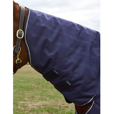 Manta Weatherbeeta ComFiTec Prelim Turnout Combo 220g Manta em relevo azul-marinho
