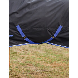 Manta Weatherbeeta ComFiTec Tyro Turnout 220g Preto / cobalto Manta Weatherbeeta ComFiTec Tyro Turnout 220g Preto / cobalto