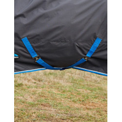 Cobertura Weatherbeeta ComFiTec Tyro Turnout 220g Combo com pescoço Preto / cobalto