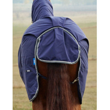 Cobertura Weatherbeeta ComFiTec Tyro Turnout 220g Combo com pescoço Azul-marinho / carvão