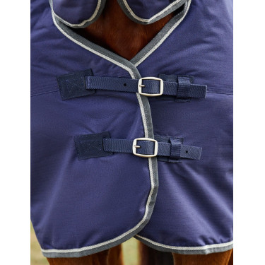 Cobertura Weatherbeeta ComFiTec Tyro Turnout 220g Combo com pescoço Azul-marinho / carvão